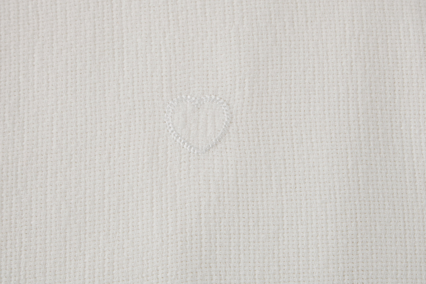 Academy of Love The Cotton-Linen White Heart T-Shirt