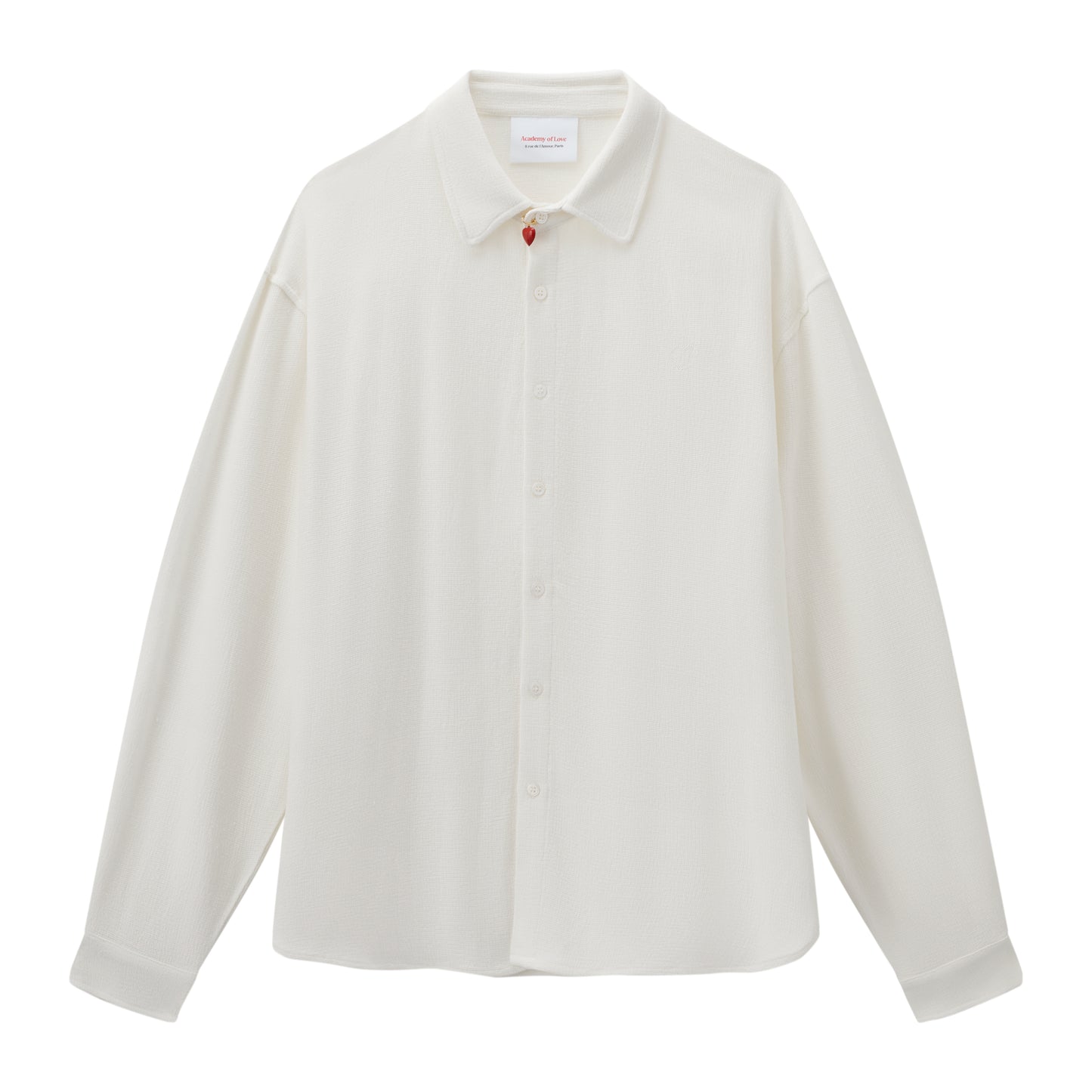 Academy of Love The Cotton-Linen Off-White Shirt