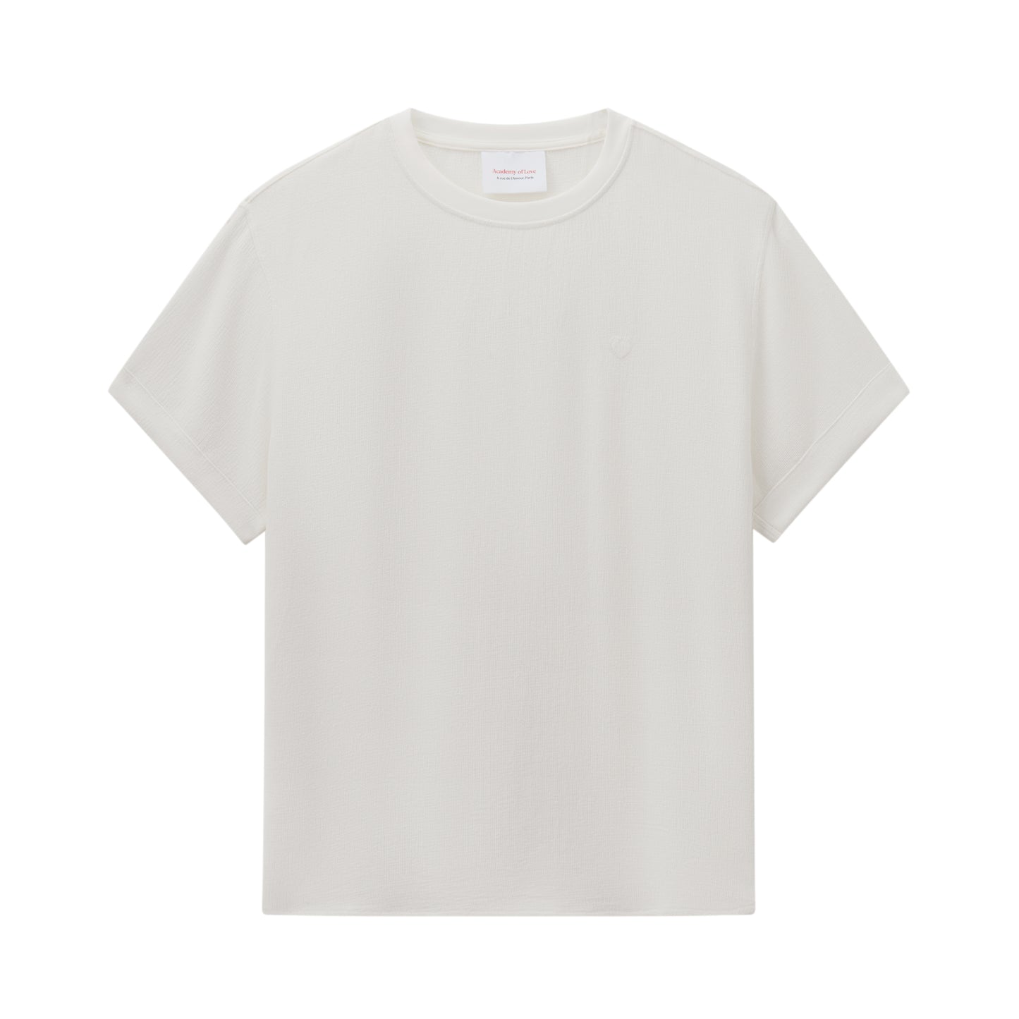 Academy of Love The Cotton-Linen White Heart T-Shirt