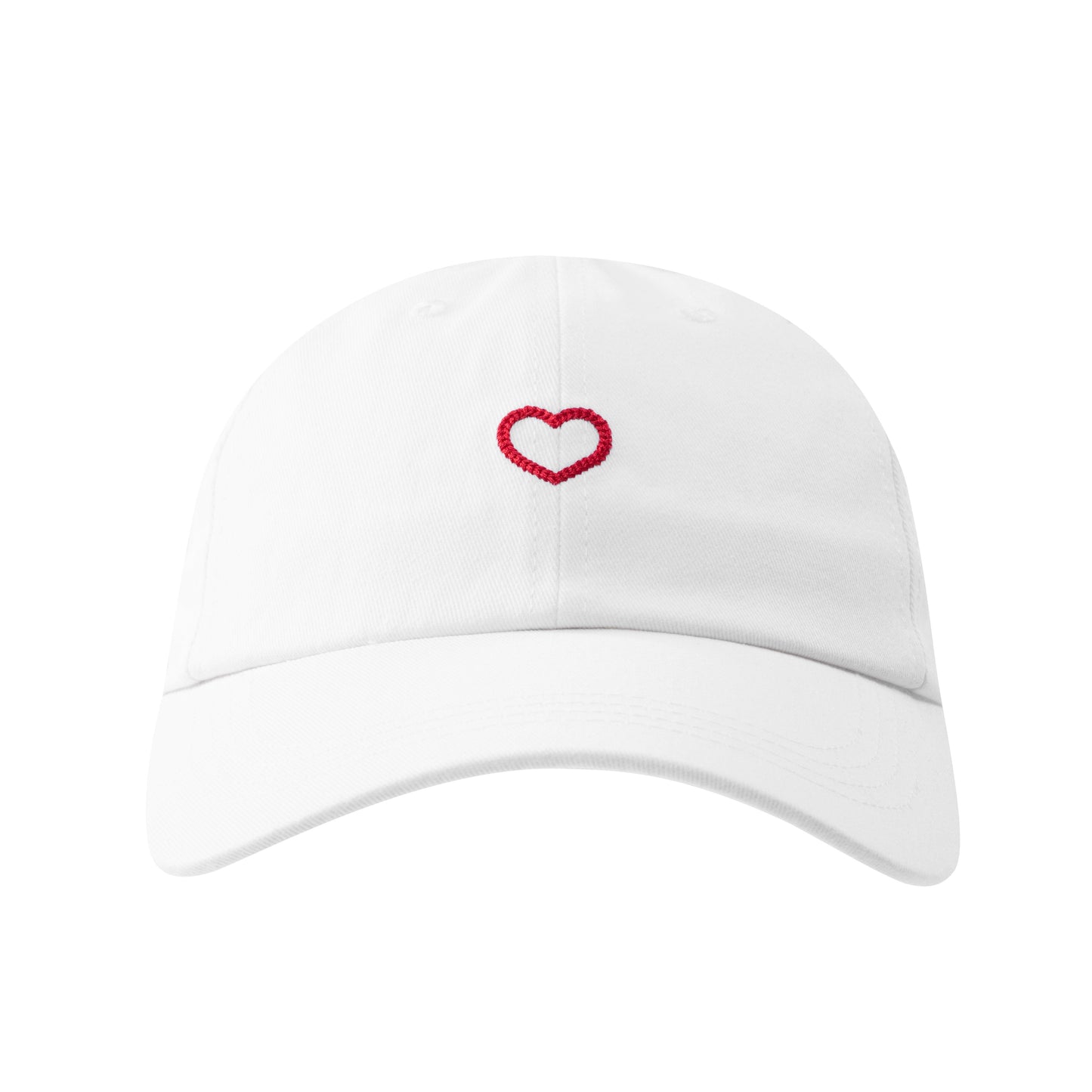 Academy of Love Embroidery Heart Twill Cotton Cap