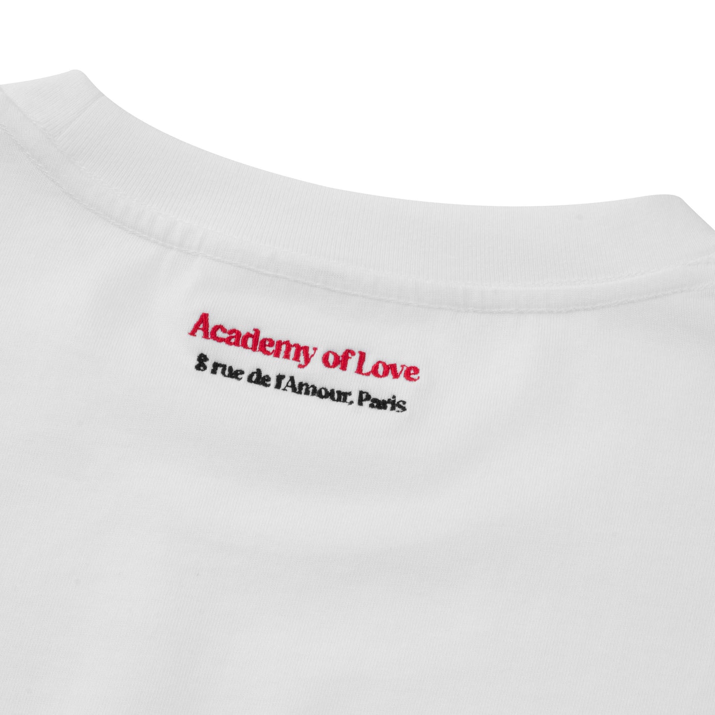 Academy of Love Heart Tshirt 100% Organic Cotton