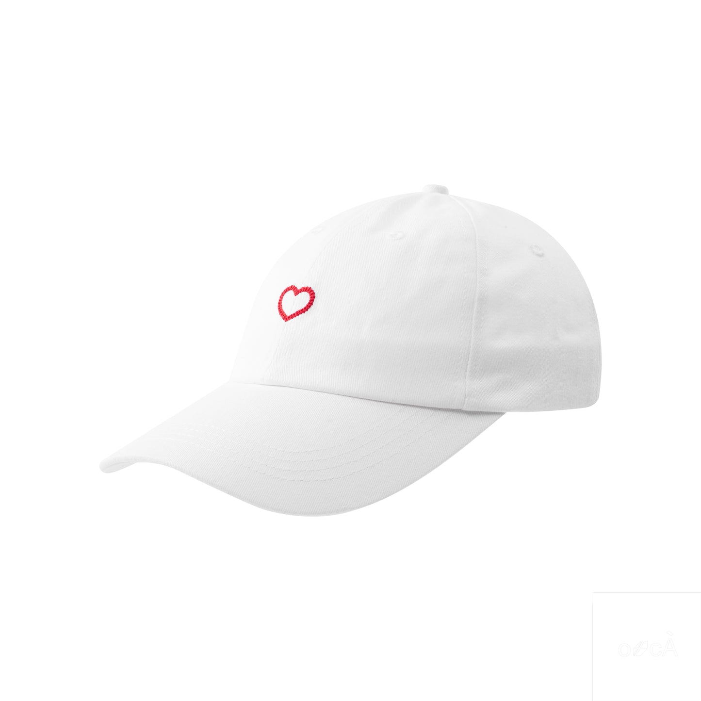 Academy of Love Embroidery Heart Twill Cotton Cap
