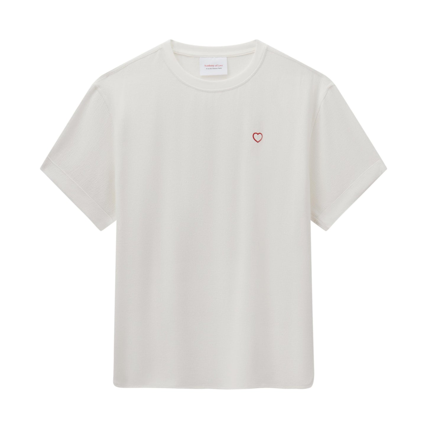 Academy of Love The Cotton-Linen  Red Heart T-Shirt