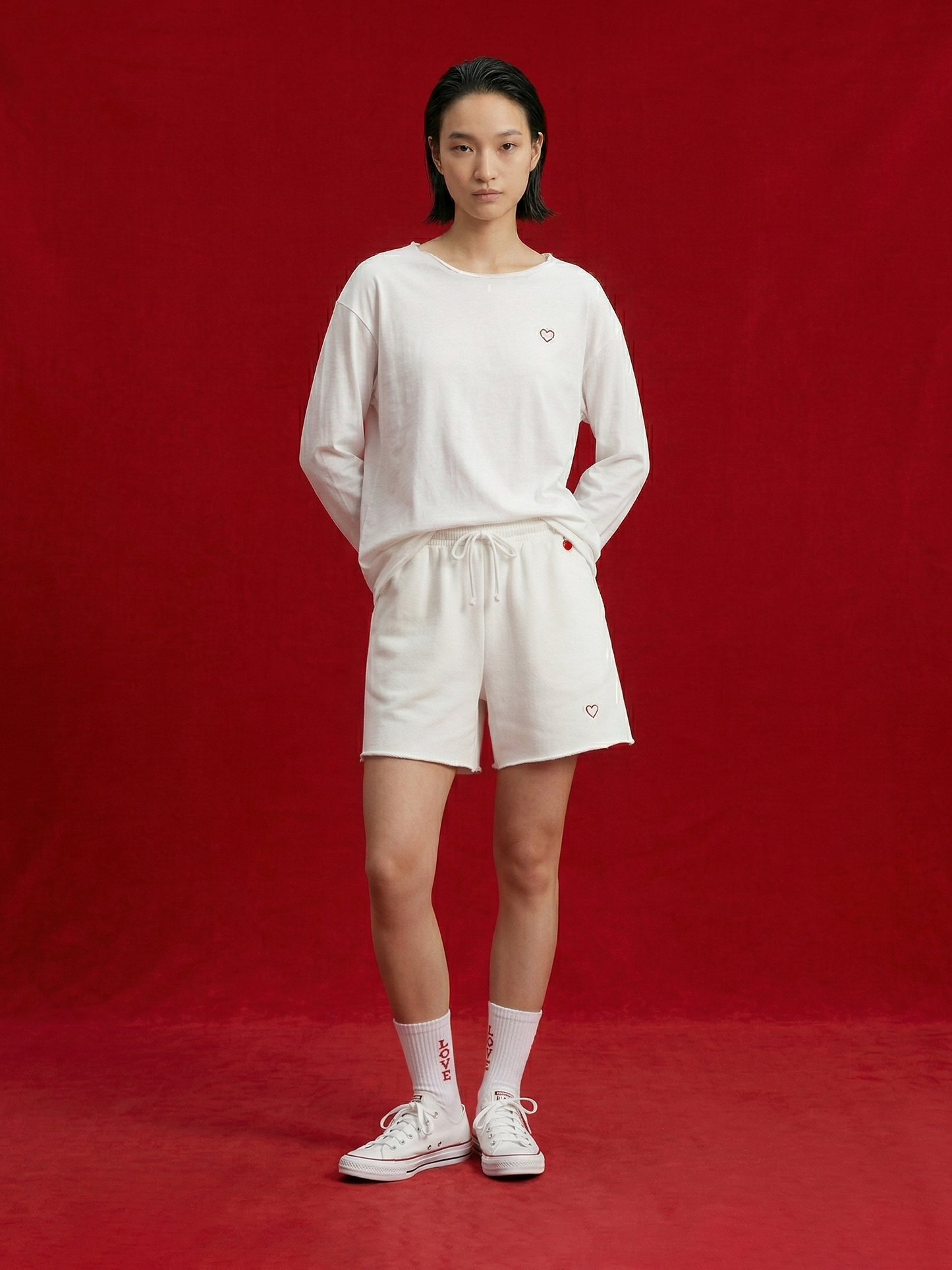 The No Collar Long Sleeve T-Shirt Academy of Love