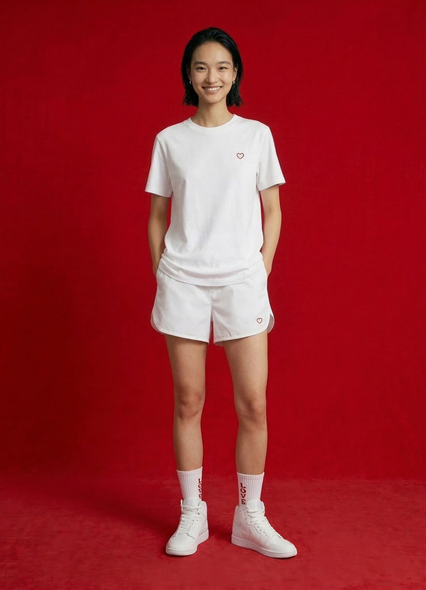 Academy of Love Heart Tshirt 100% Organic Cotton