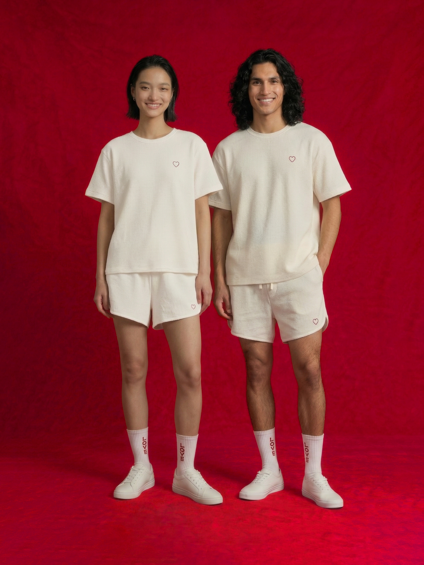 Academy of Love The Cotton-Linen  Red Heart T-Shirt
